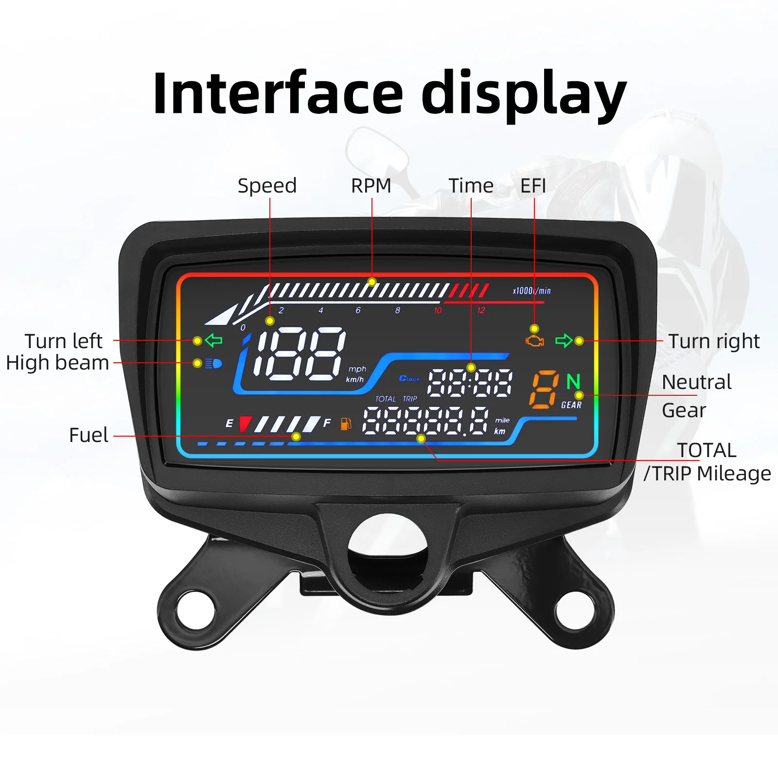 Для Honda CG125-150 новый мотоцикл цифровая приборная панель одометр 12000 об/мин SpeeInstrument кластер панель светодиодный тахометр водонепроницаемый
Для Honda CG125-150 новый мотоцикл цифровая приборная панель одометр 12000 об/мин SpeeInstrument кластер панель светодиодный тахометр водонепроницаемый