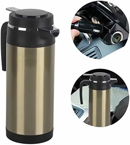 EVGATSAUTO Electric In-car Kettle, 1000ML 12V/24V Stainless Steel Electric In-car Kettle Travel Thermoses Heating Water Bottle
EVGATSAUTO Electric In-car Kettle, 1000ML 12V/24V Stainless Steel Electric In-car Kettle Travel Thermoses Heating Water Bottle