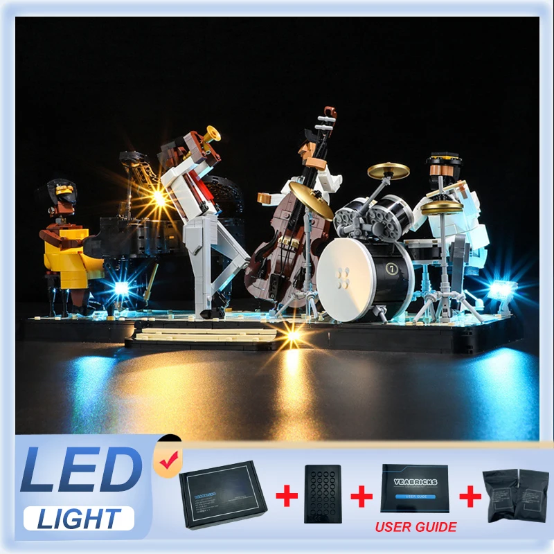 Комплект светодиодных фонарей «сделай сам» для LEGO 21334 Jazz Quartet (только светодиодный светильник, без модели блоков)
Комплект светодиодных фонарей «сделай сам» для LEGO 21334 Jazz Quartet (только светодиодный светильник, без модели блоков)