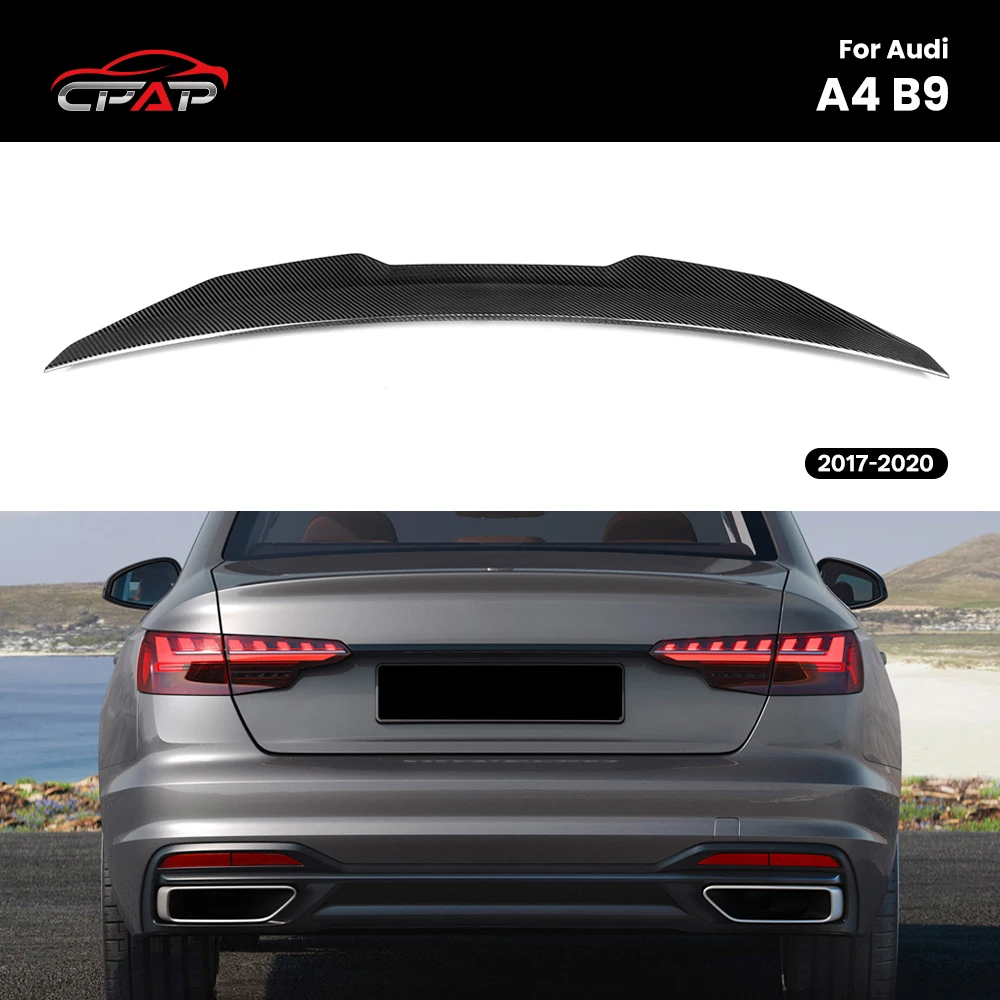 Real Dry Carbon Fiber Rear Roof Trunk Spoiler Wing For Audi A4 B9 Sedan 2017-2020 PSM Style
Real Dry Carbon Fiber Rear Roof Trunk Spoiler Wing For Audi A4 B9 Sedan 2017-2020 PSM Style
