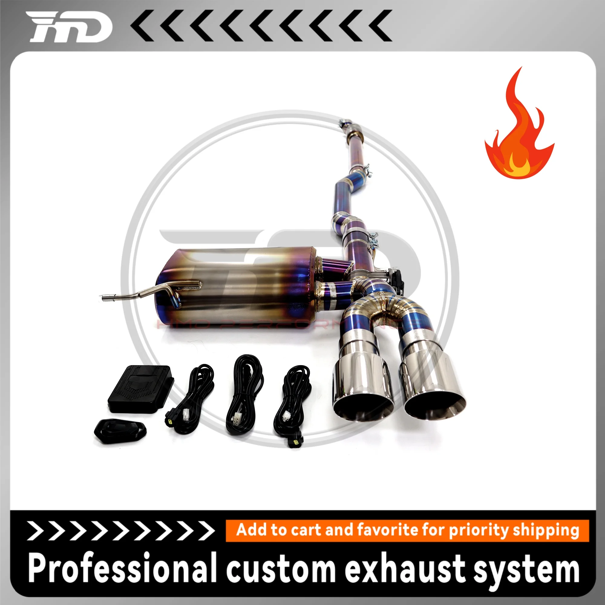 HMD Titanium Exhaust System Performance Catback for BMW MINI F56 F57 JCW Cooper Auto Modification Electronic Valve Muffler
HMD Titanium Exhaust System Performance Catback for BMW MINI F56 F57 JCW Cooper Auto Modification Electronic Valve Muffler