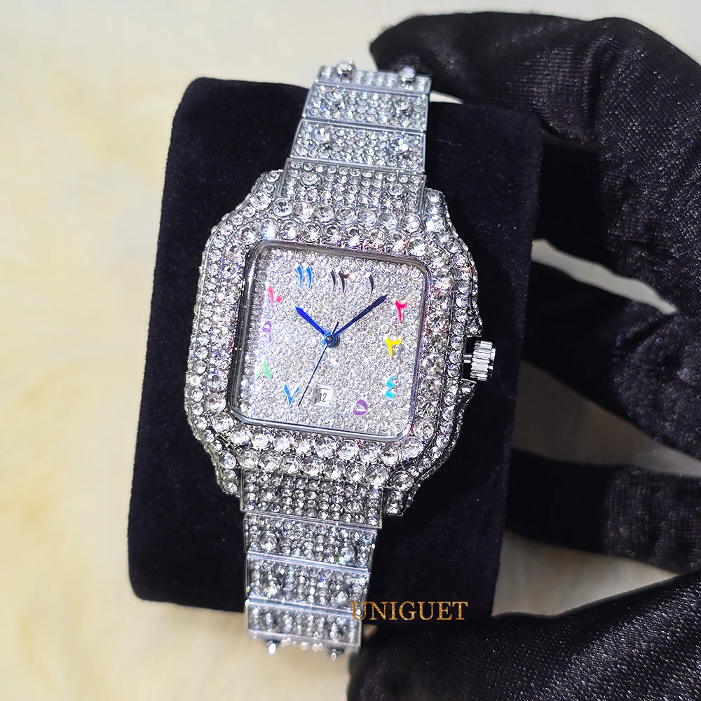 Mini Watches For Women Diamond Iced Watch With Colorful Number Blue Point Square Dial Small Wrist Watches Luxury Dropshipping
Mini Watches For Women Diamond Iced Watch With Colorful Number Blue Point Square Dial Small Wrist Watches Luxury Dropshipping