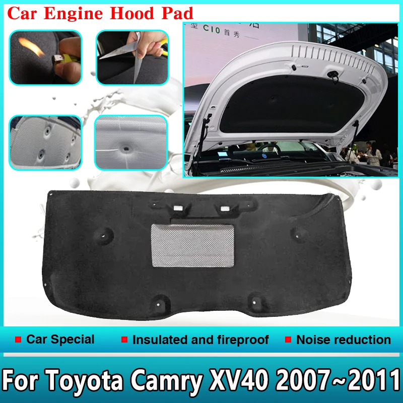 Звуковая накладка на капот двигателя автомобиля для Toyota Camry XV40 2007 ~ 2011 гг., передняя теплоизоляция автомобиля, хлопковый чехол, огнестойкие автоаксессуары 2008
Звуковая накладка на капот двигателя автомобиля для Toyota Camry XV40 2007 ~ 2011 гг., передняя теплоизоляция автомобиля, хлопковый чехол, огнестойкие автоаксессуары 2008