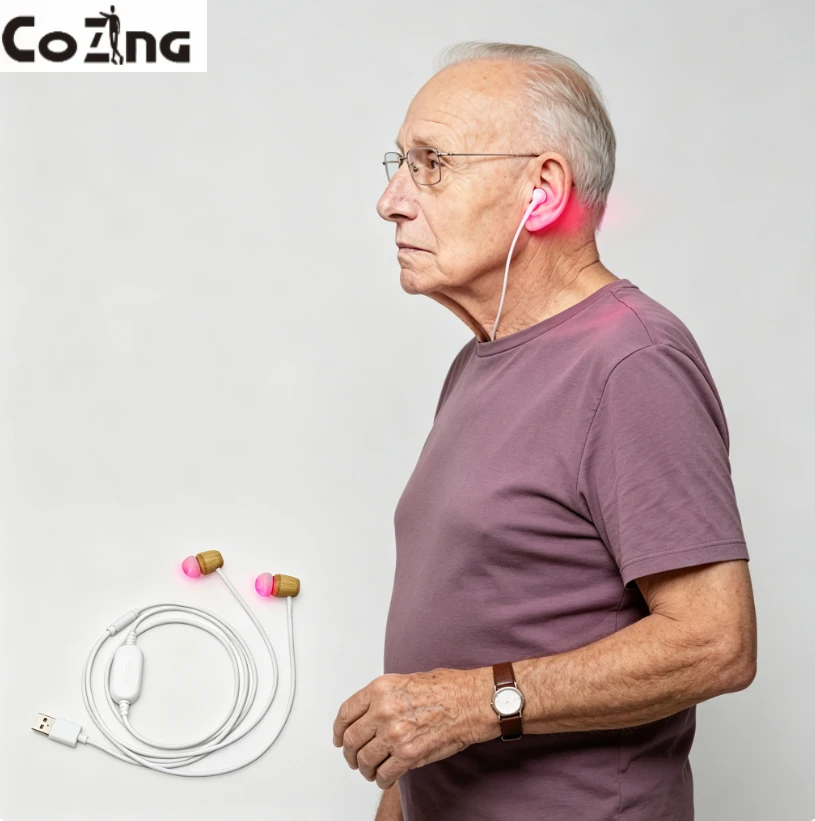 650nm Red Light Tinnitus Ear Laser Therapy Physiotherapy Treatment for Otitis Media Deafness LLLT Irradiation Earplug USB Type
650nm Red Light Tinnitus Ear Laser Therapy Physiotherapy Treatment for Otitis Media Deafness LLLT Irradiation Earplug USB Type