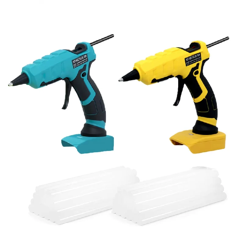 50W Cordless Hot Melt Glue Gun For Makita/DEWALT/Milwaukee 18V Battery Electric Repair Tool With 20pc 7mm Glue Sticks
50W Cordless Hot Melt Glue Gun For Makita/DEWALT/Milwaukee 18V Battery Electric Repair Tool With 20pc 7mm Glue Sticks