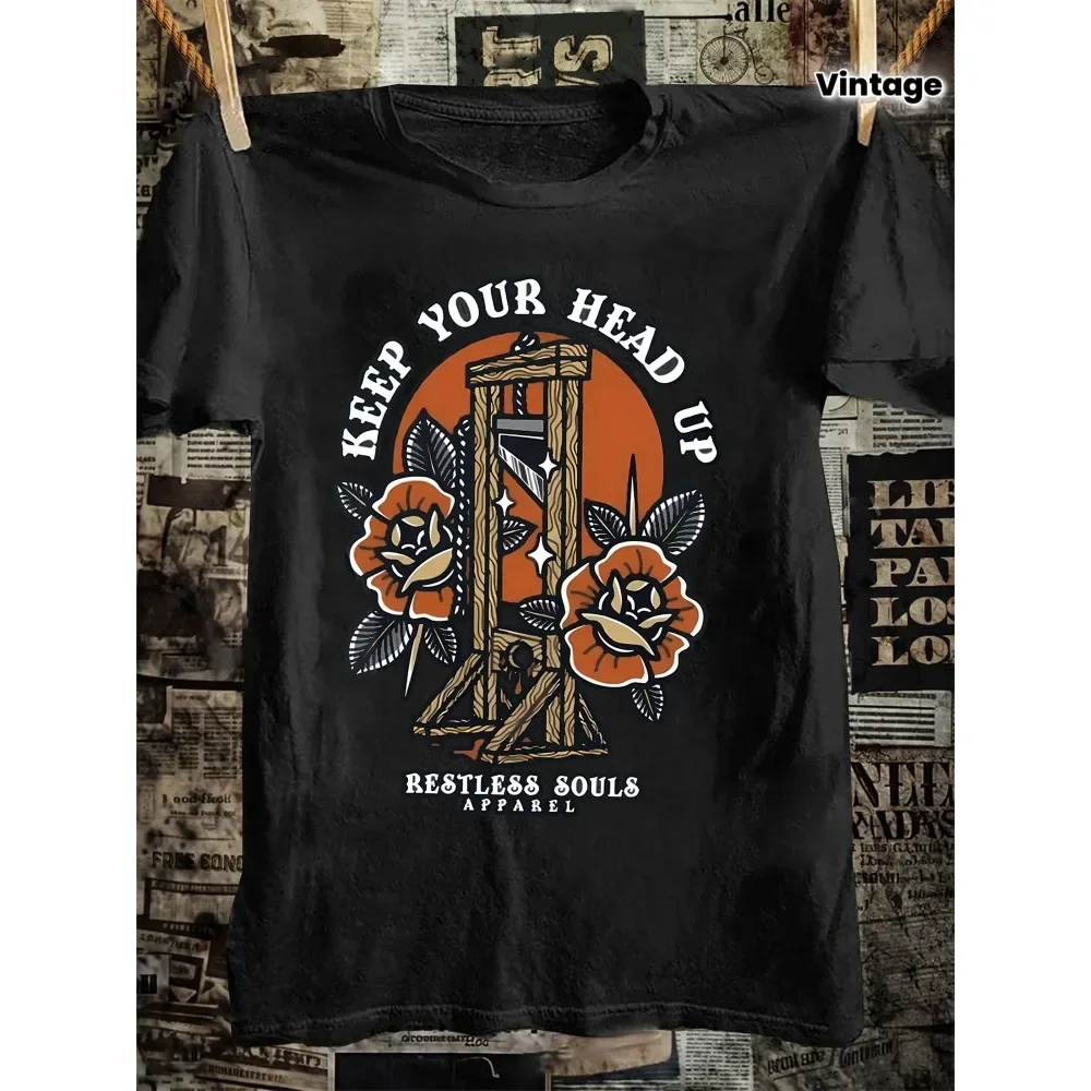 Restless Souls Apparel Presents a Striking Black Graphic T-Shirt Made from 100%, Weighing 180G. It Showcases a Vintage Design
Restless Souls Apparel Presents a Striking Black Graphic T-Shirt Made from 100%, Weighing 180G. It Showcases a Vintage Design