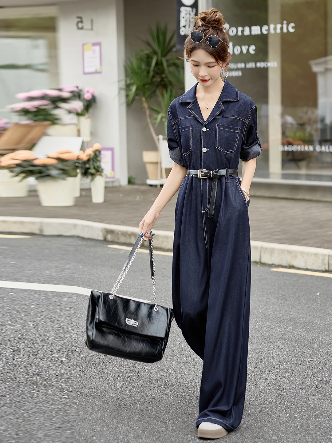Early Autumn Denim Onesie Women's High Waist Wide Leg Pants High Faion Sensation Spring Autumn Wear Comfortable Sensation
Early Autumn Denim Onesie Women's High Waist Wide Leg Pants High Faion Sensation Spring Autumn Wear Comfortable Sensation