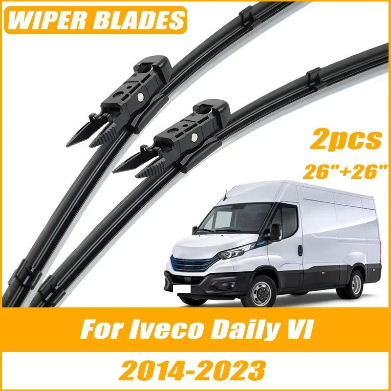 2pcs Wiper Front Wiper Blades For Iveco Daily VI 2014-2023 Windshield Windscreen Clean Window Car Rain Brushes 26"+26"
2pcs Wiper Front Wiper Blades For Iveco Daily VI 2014-2023 Windshield Windscreen Clean Window Car Rain Brushes 26"+26"