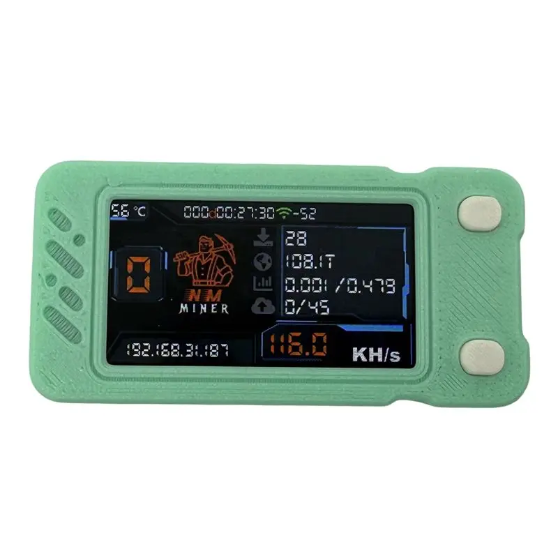 AT05 - Улучшенный Nerdminer 118KH/S для соло-майнинга BTC с цветным экраном, мини-ASIC-майнер, биткойн-майнер, Nerd Miner
AT05 - Улучшенный Nerdminer 118KH/S для соло-майнинга BTC с цветным экраном, мини-ASIC-майнер, биткойн-майнер, Nerd Miner