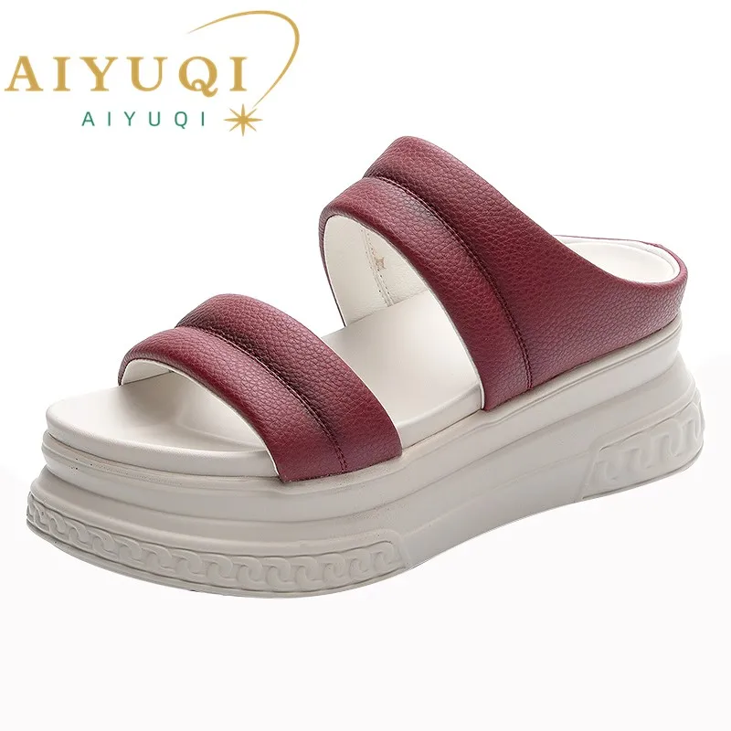 AIYUQI Slippers Women Summer Wear 2024 New Fashion Women Slippers Platform 7CM Open Toes Sandals Women
AIYUQI Slippers Women Summer Wear 2024 New Fashion Women Slippers Platform 7CM Open Toes Sandals Women