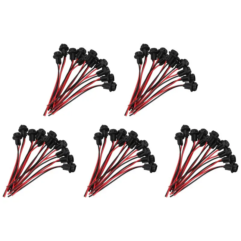 50X T10 W5W 168 194 Lamp Holder Socket Glass Base Lamp Socket DIY, Black
50X T10 W5W 168 194 Lamp Holder Socket Glass Base Lamp Socket DIY, Black