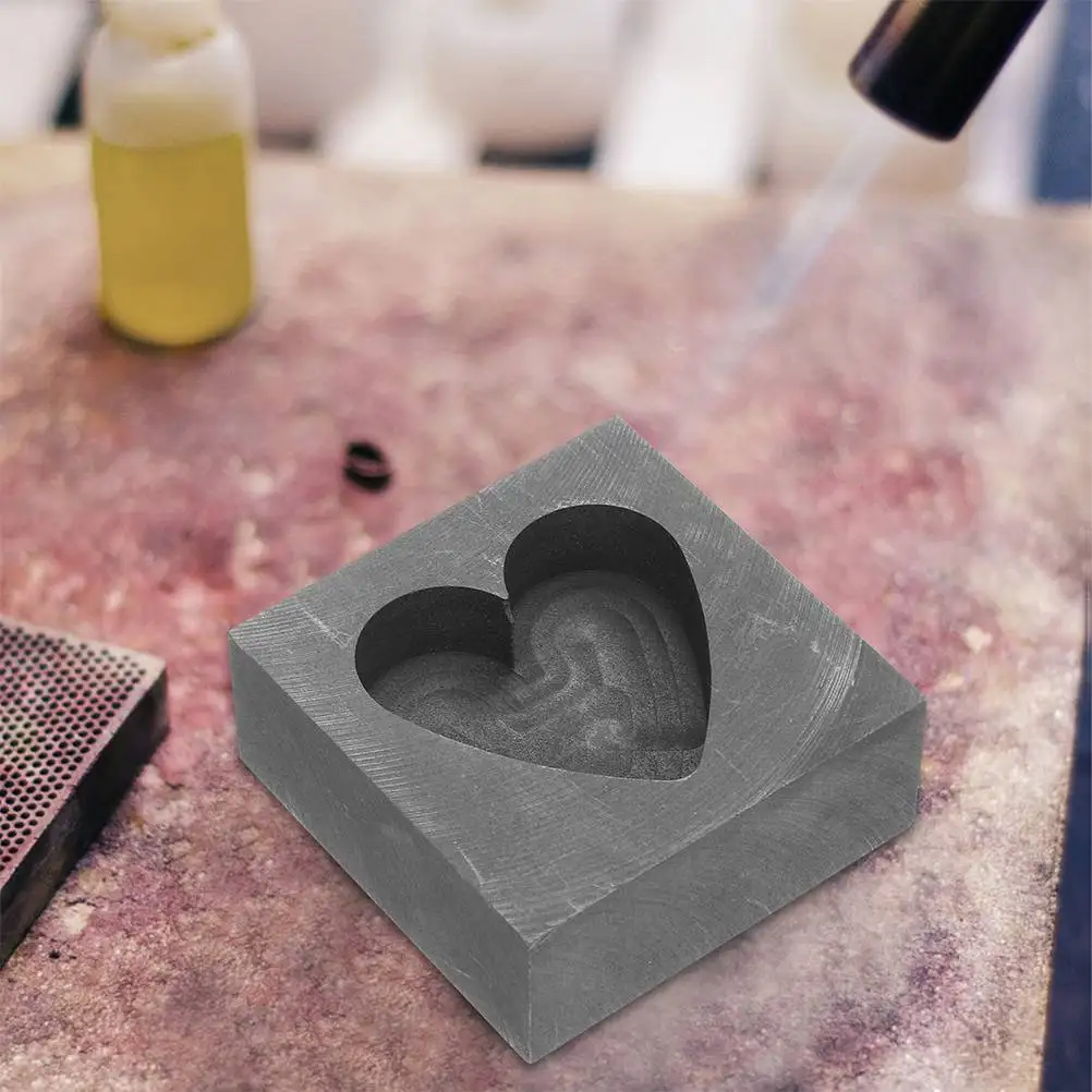 2 Pcs Heart-Shaped Mold DIY Casting Silver Ingot Practical Molds Graphite Copper Cross
2 Pcs Heart-Shaped Mold DIY Casting Silver Ingot Practical Molds Graphite Copper Cross