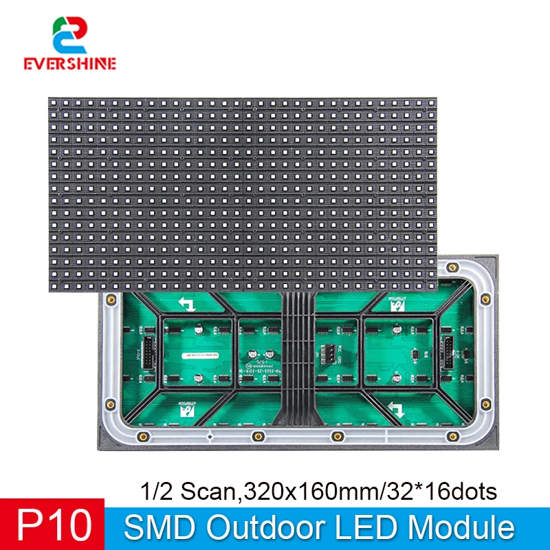 High Quality P10 Outdoor SMD RGB Video Full Color LED Module 320x160mm 1/2 Scan LED Billboard
High Quality P10 Outdoor SMD RGB Video Full Color LED Module 320x160mm 1/2 Scan LED Billboard