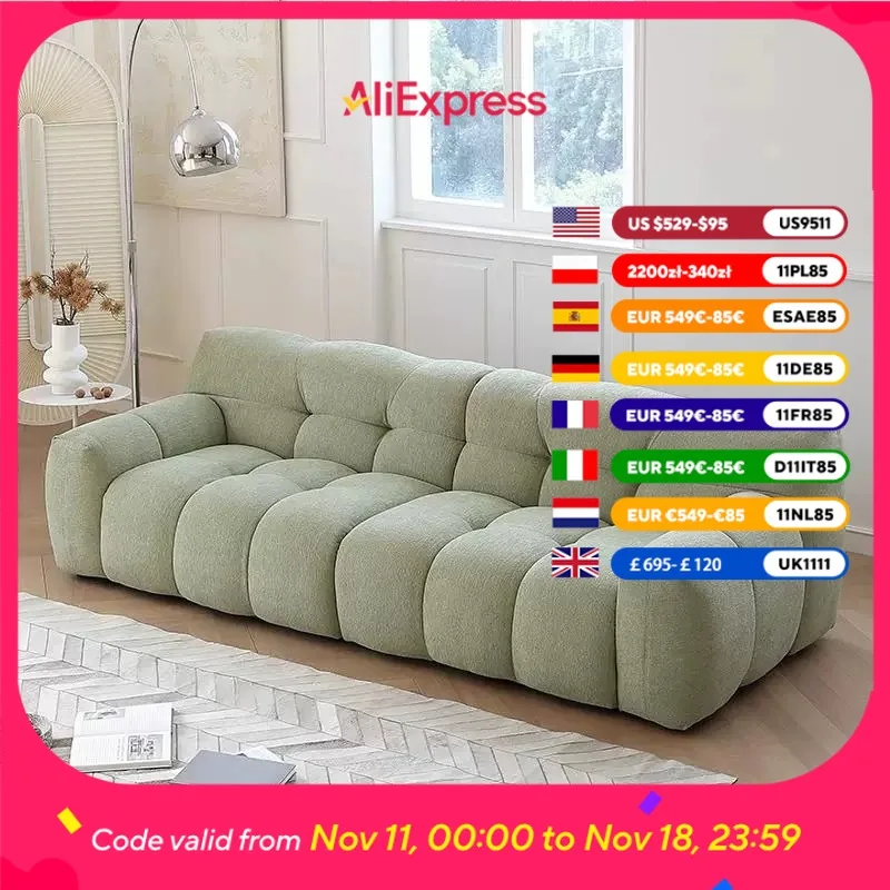 Designer Love Seats Sofas Nordic Modern Aesthetic Soft House Sofa Living Room Floor Divani Per Soggiorno Furniture For Home
Designer Love Seats Sofas Nordic Modern Aesthetic Soft House Sofa Living Room Floor Divani Per Soggiorno Furniture For Home