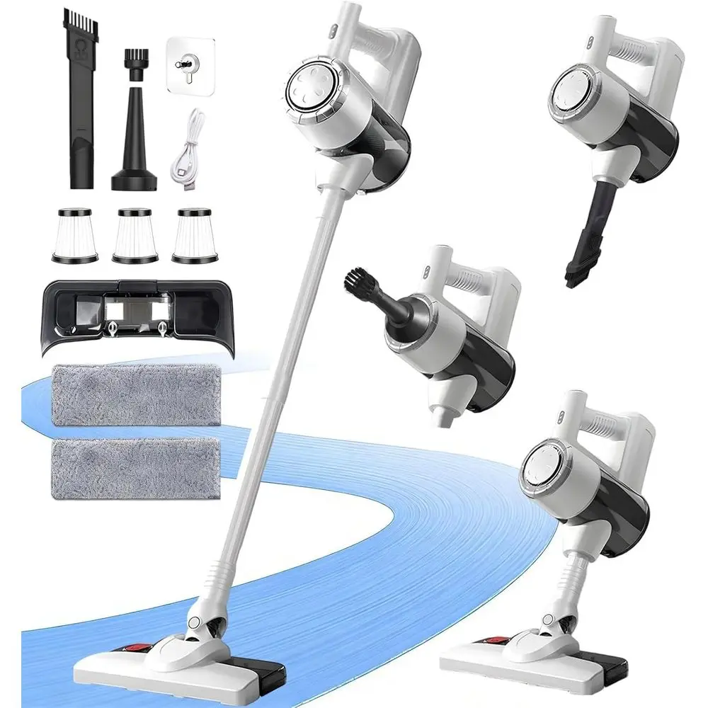 Беспроводной пылесос с функцией влажной уборки, контейнер для пыли 1,5 л, моющийся HEPA-фильтр, легкий (4,27 фунта) вертикальный пылесос для твердых полов
Беспроводной пылесос с функцией влажной уборки, контейнер для пыли 1,5 л, моющийся HEPA-фильтр, легкий (4,27 фунта) вертикальный пылесос для твердых полов