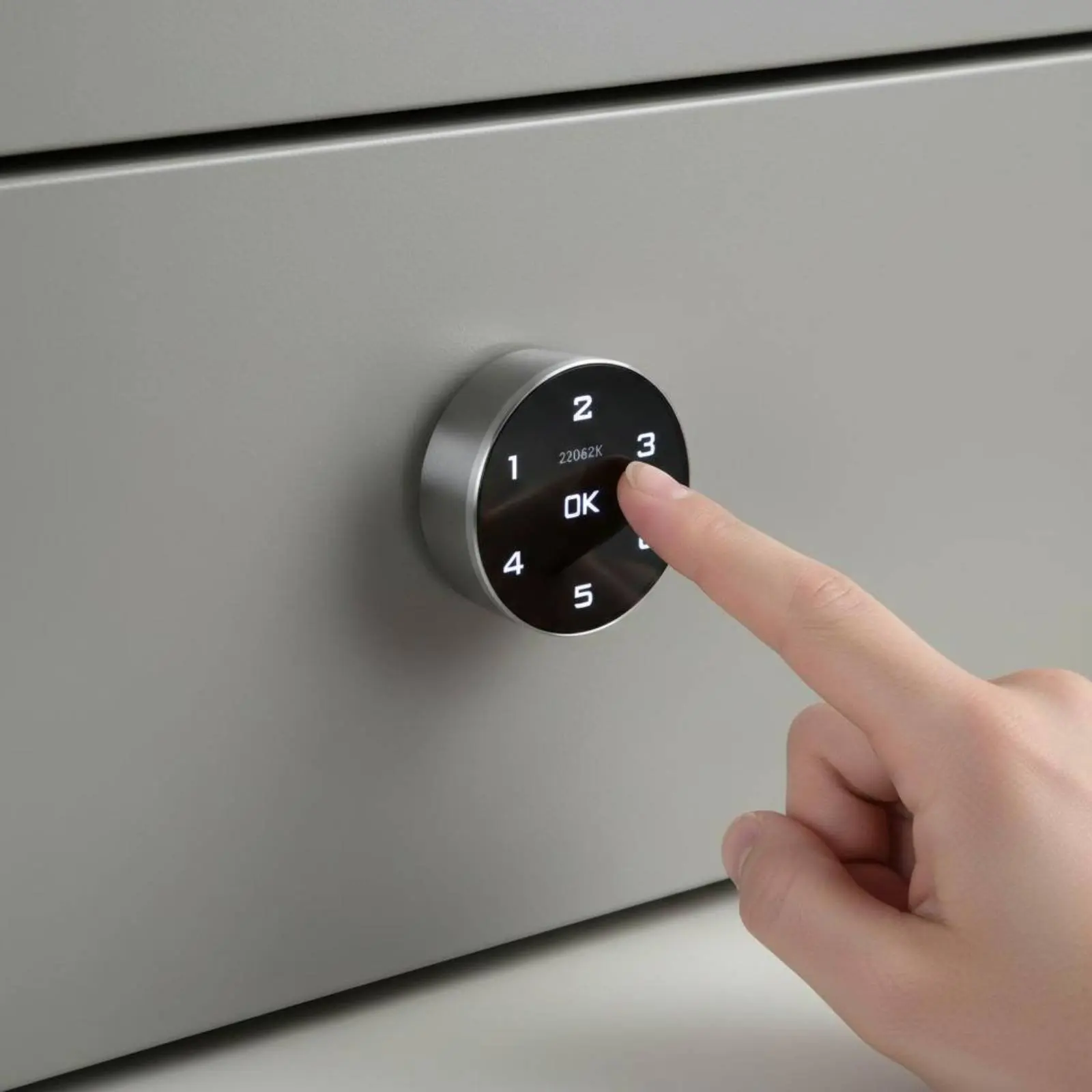 Touchscreen Code Lock Digital Interface Electronic Cabinet Lock Universal Serial Bus Port Renewable Long-Lasting Alloy Material