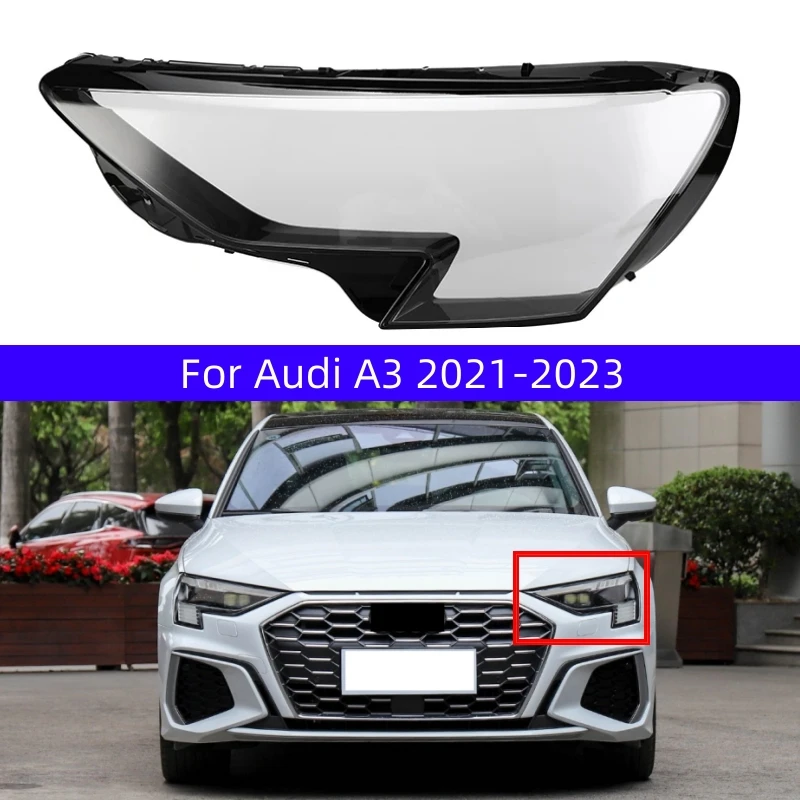 Для Audi A3 2021 2022 2023, автомобильные аксессуары, замена прозрачных фонарей из ПК, крышка объектива фар
Для Audi A3 2021 2022 2023, автомобильные аксессуары, замена прозрачных фонарей из ПК, крышка объектива фар