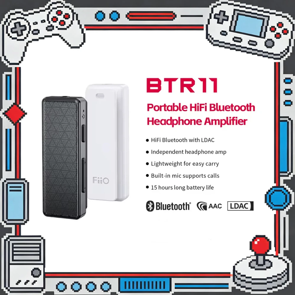 FiiO BTR11 Bluetooth 5.3 Receiver LDAC 3.5mm Wireless Audio Headphone Amplifier Adapter
FiiO BTR11 Bluetooth 5.3 Receiver LDAC 3.5mm Wireless Audio Headphone Amplifier Adapter