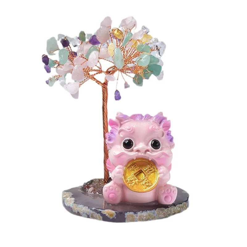 Fengshui Cute Lucky Pixiu Tree Gravel Crystal Energy Natural Stone Pixiu Fortune Tree for Home Office Decor Gift
Fengshui Cute Lucky Pixiu Tree Gravel Crystal Energy Natural Stone Pixiu Fortune Tree for Home Office Decor Gift