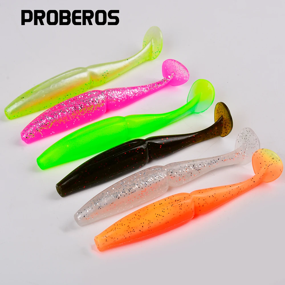 PROBEROS 4pcs/bag T Tail Shad Worm Soft Bait 10cm Artificial Bait Swimbait 6Color Bait Wobbler Soft Baits Silicone Fishing Sport
PROBEROS 4pcs/bag T Tail Shad Worm Soft Bait 10cm Artificial Bait Swimbait 6Color Bait Wobbler Soft Baits Silicone Fishing Sport
