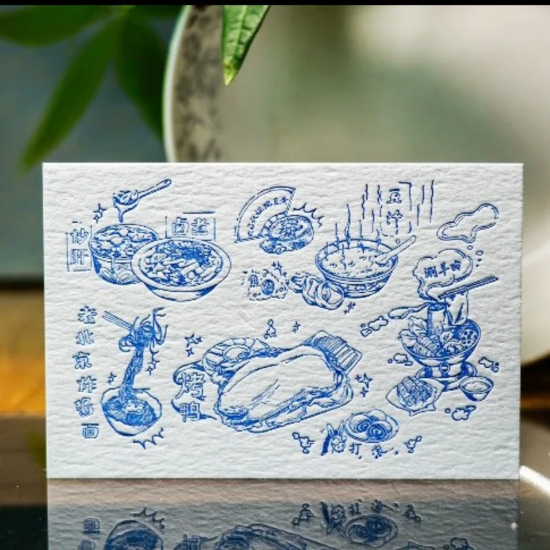 Customized Retro Cotton Paper Embossed Printing Postcard Custom Cultural and Travel Movie Peripheral Comm
Customized Retro Cotton Paper Embossed Printing Postcard Custom Cultural and Travel Movie Peripheral Comm