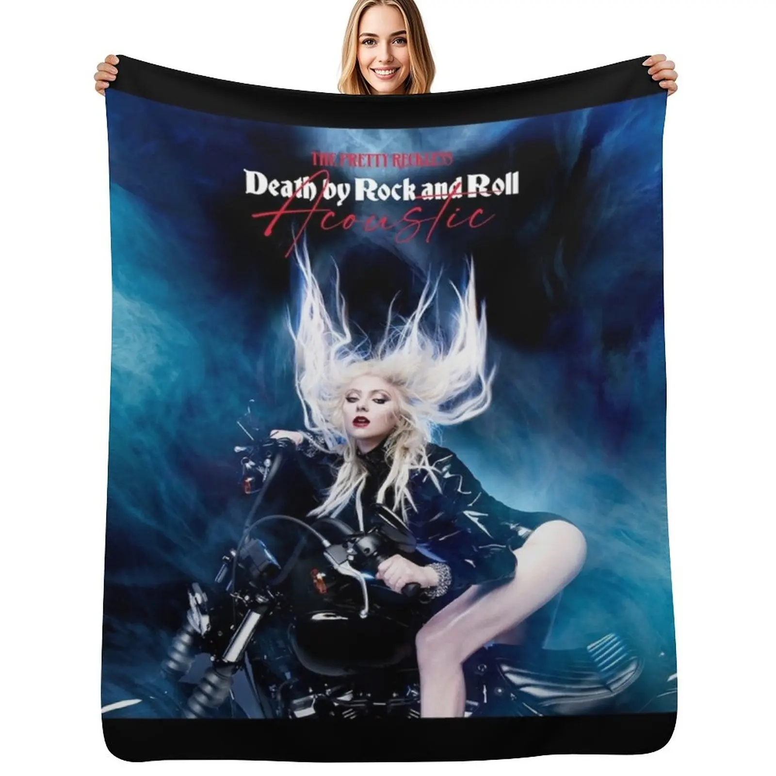 Death by rock and roll Throw Blanket Travel Size Cozy Blanket for Plane Train
Death by rock and roll Throw Blanket Travel Size Cozy Blanket for Plane Train