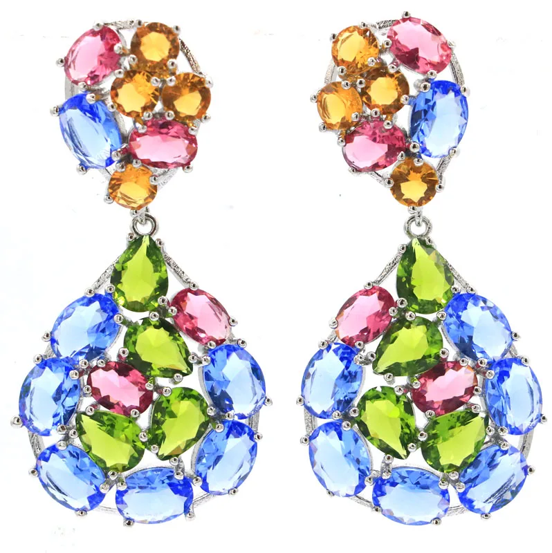 Buy 5 Get 1 Free 52x26mm Multi Color Violet Tanzanite Peridot Citrine Blue Aquamarine Women Wedding Silver Earrings
Buy 5 Get 1 Free 52x26mm Multi Color Violet Tanzanite Peridot Citrine Blue Aquamarine Women Wedding Silver Earrings