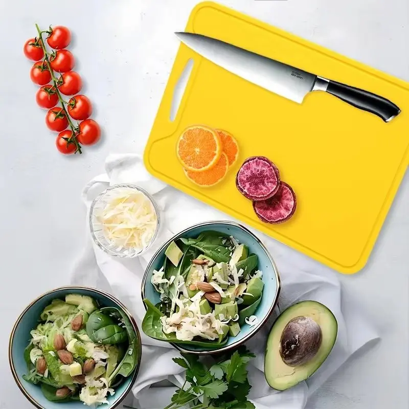 Новинка 2026, силиконовая разделочная доска, нескользящий кухонный коврик для мяса и овощей, можно мыть в посудомоечной машине, силиконовые разделочные доски BPA
Новинка 2026, силиконовая разделочная доска, нескользящий кухонный коврик для мяса и овощей, можно мыть в посудомоечной машине, силиконовые разделочные доски BPA