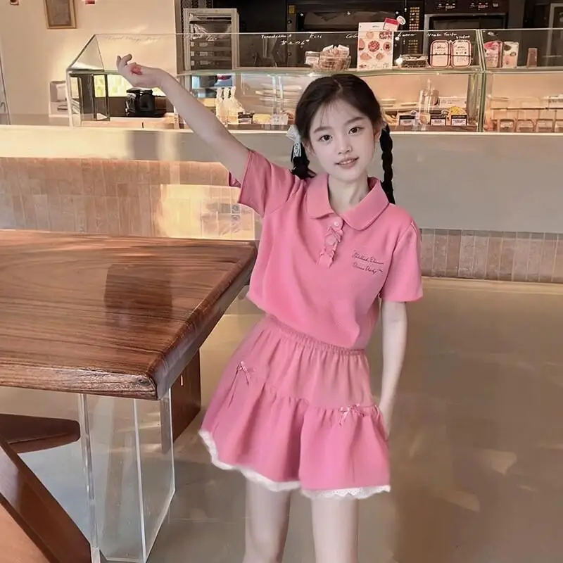 Children's Clothing Spring And Summer Clothing Two Piece Skirt Set Lace Girls Summer Academic Style Trendy New Korean Style
Children's Clothing Spring And Summer Clothing Two Piece Skirt Set Lace Girls Summer Academic Style Trendy New Korean Style