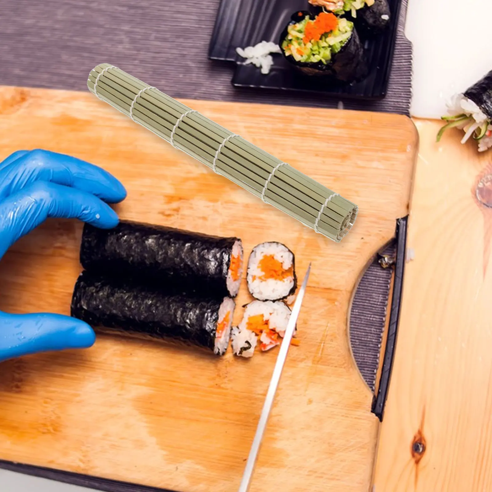 sushi mat sushi rooler sushi making roller bamboo sushi roller sushi making tool
sushi mat sushi rooler sushi making roller bamboo sushi roller sushi making tool