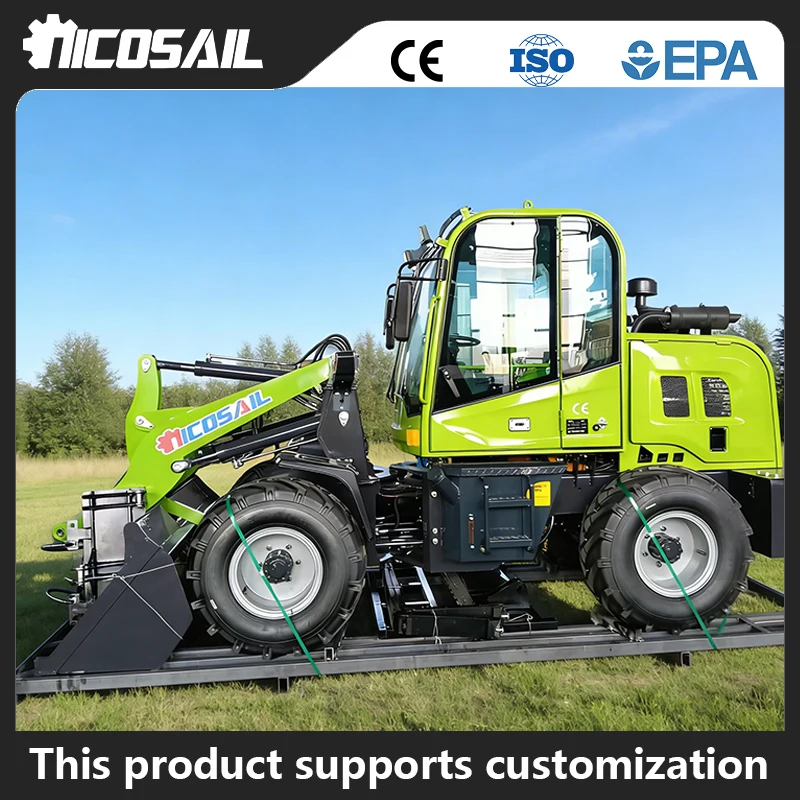 CE Certified 4WD Loader Small Turning radius Easy Maintenance Mini Loader for Orchard
CE Certified 4WD Loader Small Turning radius Easy Maintenance Mini Loader for Orchard