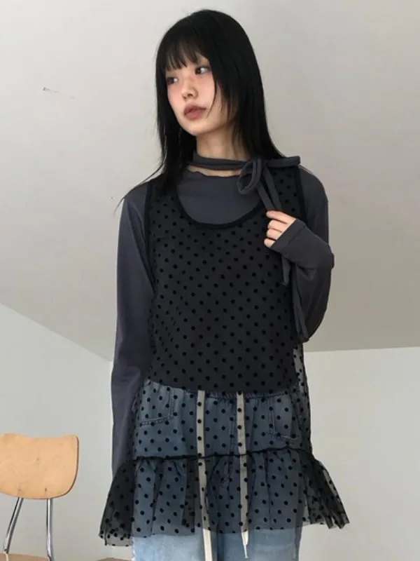 Chic Retro Polka Dot Svel Vest Dr Layering Vintage Early Japanese Sle Me id Pattern Women's Summer Dr
Chic Retro Polka Dot Svel Vest Dr Layering Vintage Early Japanese Sle Me id Pattern Women's Summer Dr