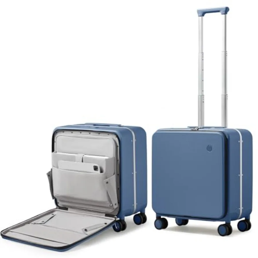 Carry On Luggage, 18" Suitcase with Front Pocket, Travel Luggage Aluminum Frame PC Hardside with Spinner Wheels and TSA Lock an
Carry On Luggage, 18" Suitcase with Front Pocket, Travel Luggage Aluminum Frame PC Hardside with Spinner Wheels and TSA Lock an