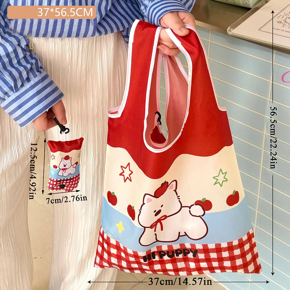 Cute Large Capacity Shopping Bag Supermarket Eco-Friendly Bag Foldable Tote Pouch Easy To Carry Bag Together Cartoon Handbag
Cute Large Capacity Shopping Bag Supermarket Eco-Friendly Bag Foldable Tote Pouch Easy To Carry Bag Together Cartoon Handbag