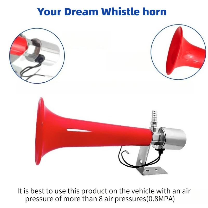 120DB 12V/24V Car Air Horn Clear Bird Chirping Speaker Extremely loud Car Air Horn Single Tube Whistle Horn For Truck Vehicle
120DB 12V/24V Car Air Horn Clear Bird Chirping Speaker Extremely loud Car Air Horn Single Tube Whistle Horn For Truck Vehicle
