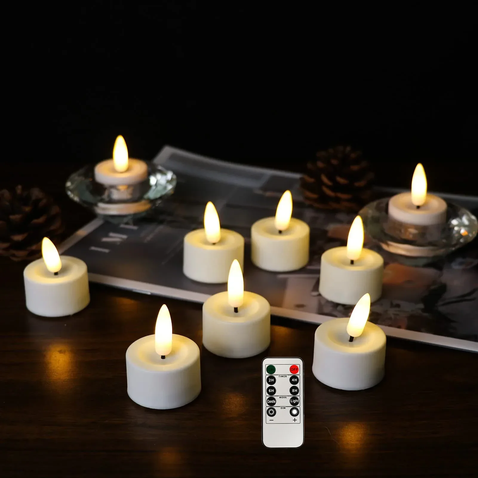Led Flameless Flickering Battery Operated Tea Lights Candles with Remote Votive Candles Valentine's Day Wedding Christmas Decor
Led Flameless Flickering Battery Operated Tea Lights Candles with Remote Votive Candles Valentine's Day Wedding Christmas Decor