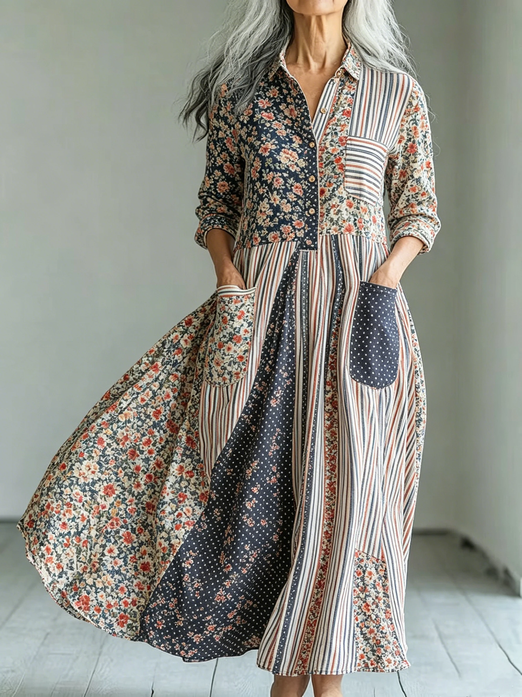 2026 Retro Ethnic Floral Print Maxi Dress Women V Neck Button Long Sleeve Loose Casual Beach Party Vestidos
2026 Retro Ethnic Floral Print Maxi Dress Women V Neck Button Long Sleeve Loose Casual Beach Party Vestidos