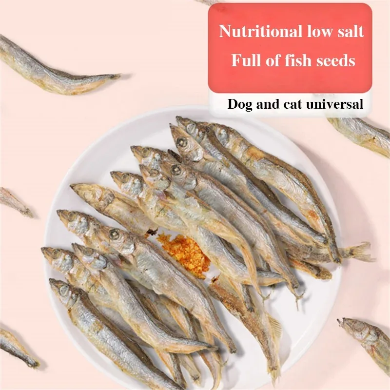 Spring Fish Freeze-Dried Pet Cat Snacks, Small Fish Dried Full Seeds, Nutrition Fat Hair Gills, Calcium Supplement Cat Snacks
Spring Fish Freeze-Dried Pet Cat Snacks, Small Fish Dried Full Seeds, Nutrition Fat Hair Gills, Calcium Supplement Cat Snacks