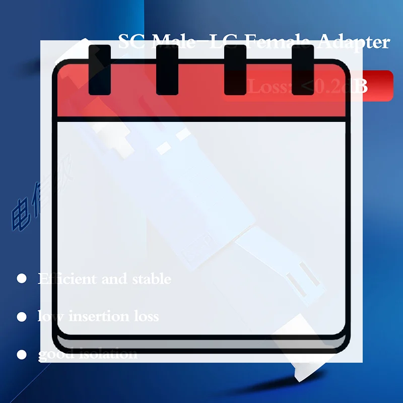 1pc Single Mode SC Male to LC Female Hybrid Optical Fiber Adapter Connector for Optical Power Meter Accessories Replacement
1pc Single Mode SC Male to LC Female Hybrid Optical Fiber Adapter Connector for Optical Power Meter Accessories Replacement