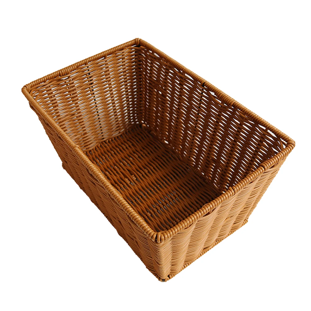 Rattan Plastic Storage Basket Woven Firm Structure Fruit Vegetable Snack Home Hotel Shop Decor Easy Clean Safe Use
Rattan Plastic Storage Basket Woven Firm Structure Fruit Vegetable Snack Home Hotel Shop Decor Easy Clean Safe Use