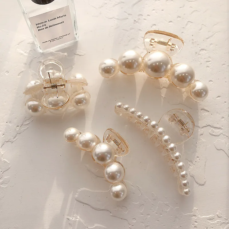4PCS/set Pearl Hair Clips,4 Pack Large Hair Clip Strong Hold,Banana Jaw Clips,Big Claw Clip Barrettes Nonslip,Hair Accessories
4PCS/set Pearl Hair Clips,4 Pack Large Hair Clip Strong Hold,Banana Jaw Clips,Big Claw Clip Barrettes Nonslip,Hair Accessories