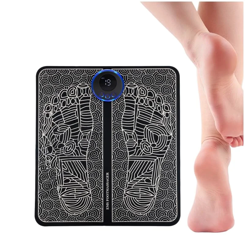 EMS Electric Foot Massager Pad, 19 Levels & 8 Modes Muscle Stimulator Mat for Pain Relief & Blood Circulation, Portable Rechargeable Foot Massage Mat for Home Office Travel
EMS Electric Foot Massager Pad, 19 Levels & 8 Modes Muscle Stimulator Mat for Pain Relief & Blood Circulation, Portable Rechargeable Foot Massage Mat for Home Office Travel
