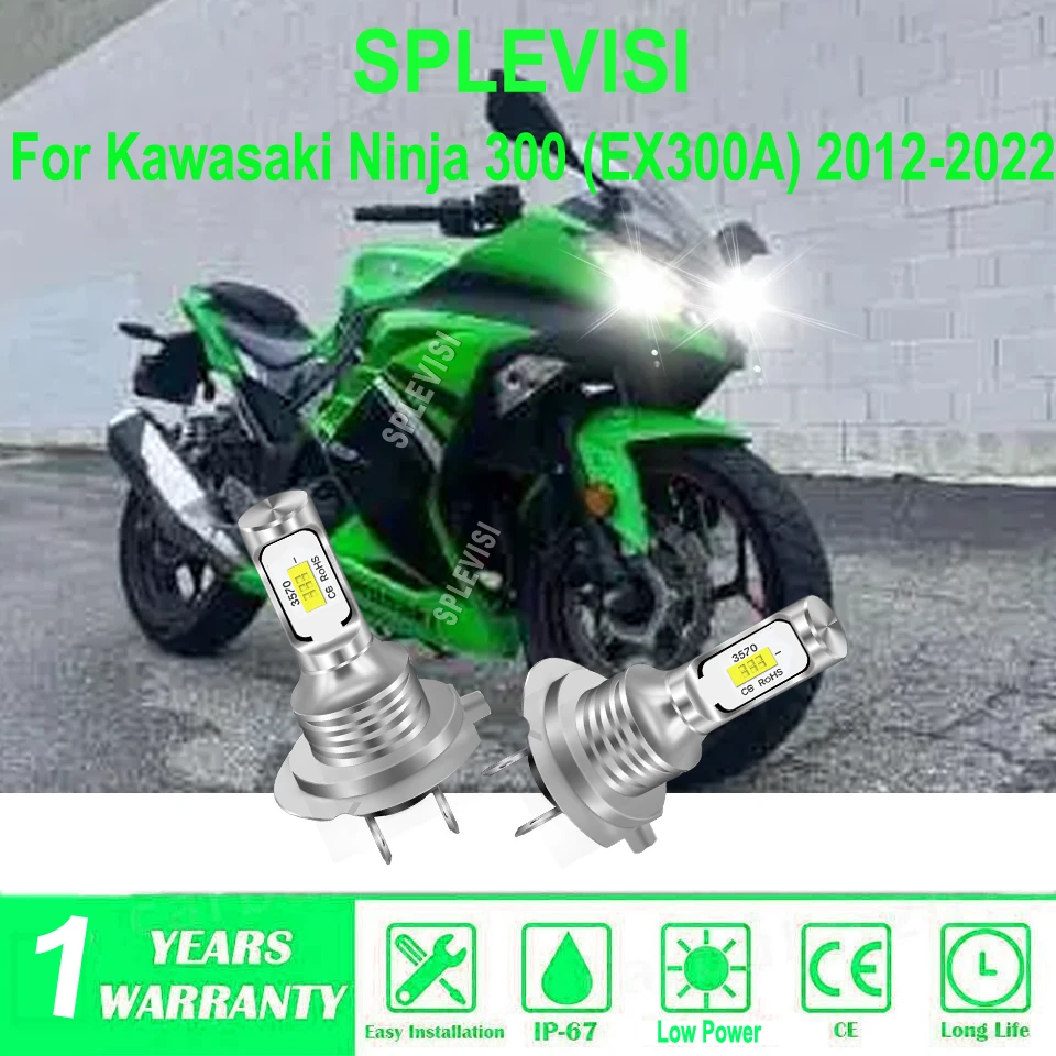H7 LED Motorcycle Headlights Bulb - accesorios para moto For Kawasaki Ninja 300 (EX300A) 2012 2013 2014 2015 2016 2017 2018-2022
H7 LED Motorcycle Headlights Bulb - accesorios para moto For Kawasaki Ninja 300 (EX300A) 2012 2013 2014 2015 2016 2017 2018-2022