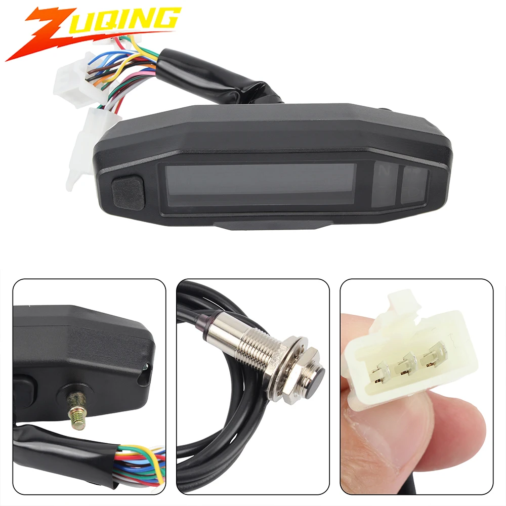 Universal Motorcycle Speedometer Digital Speed Meter LED Tachometer Dashboard Instrument Panel Meter LCD Display Motocross 
Universal Motorcycle Speedometer Digital Speed Meter LED Tachometer Dashboard Instrument Panel Meter LCD Display Motocross