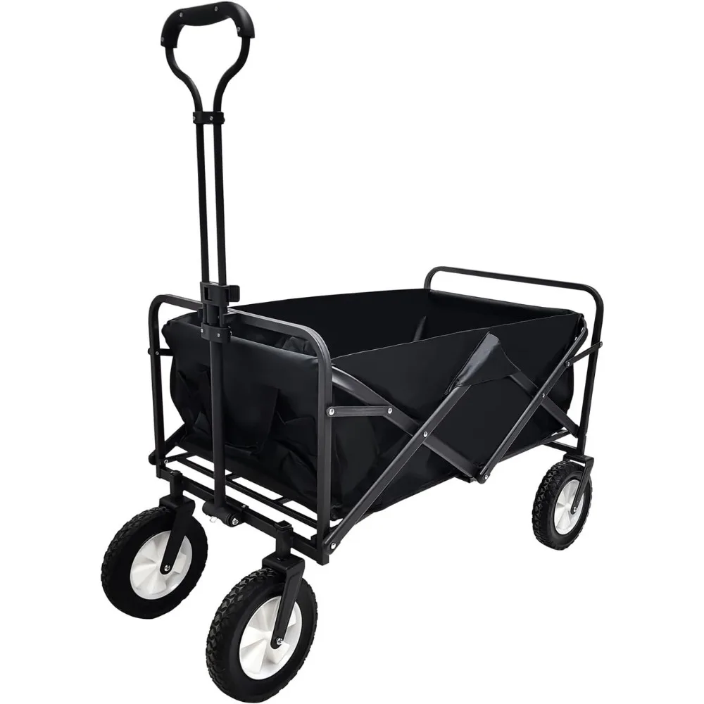 Black Heavy Duty Swivel Wagon Cart - Collapsible for Outdoor, Garden & Beach
Black Heavy Duty Swivel Wagon Cart - Collapsible for Outdoor, Garden & Beach