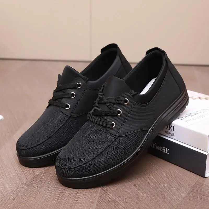 Spring Summer Men's Lightweight Slip-On Shoes Anti-Slip Soft Bottom Large Size Work Shoes Breathable round Toe Lace-Up Footwear
Spring Summer Men's Lightweight Slip-On Shoes Anti-Slip Soft Bottom Large Size Work Shoes Breathable round Toe Lace-Up Footwear