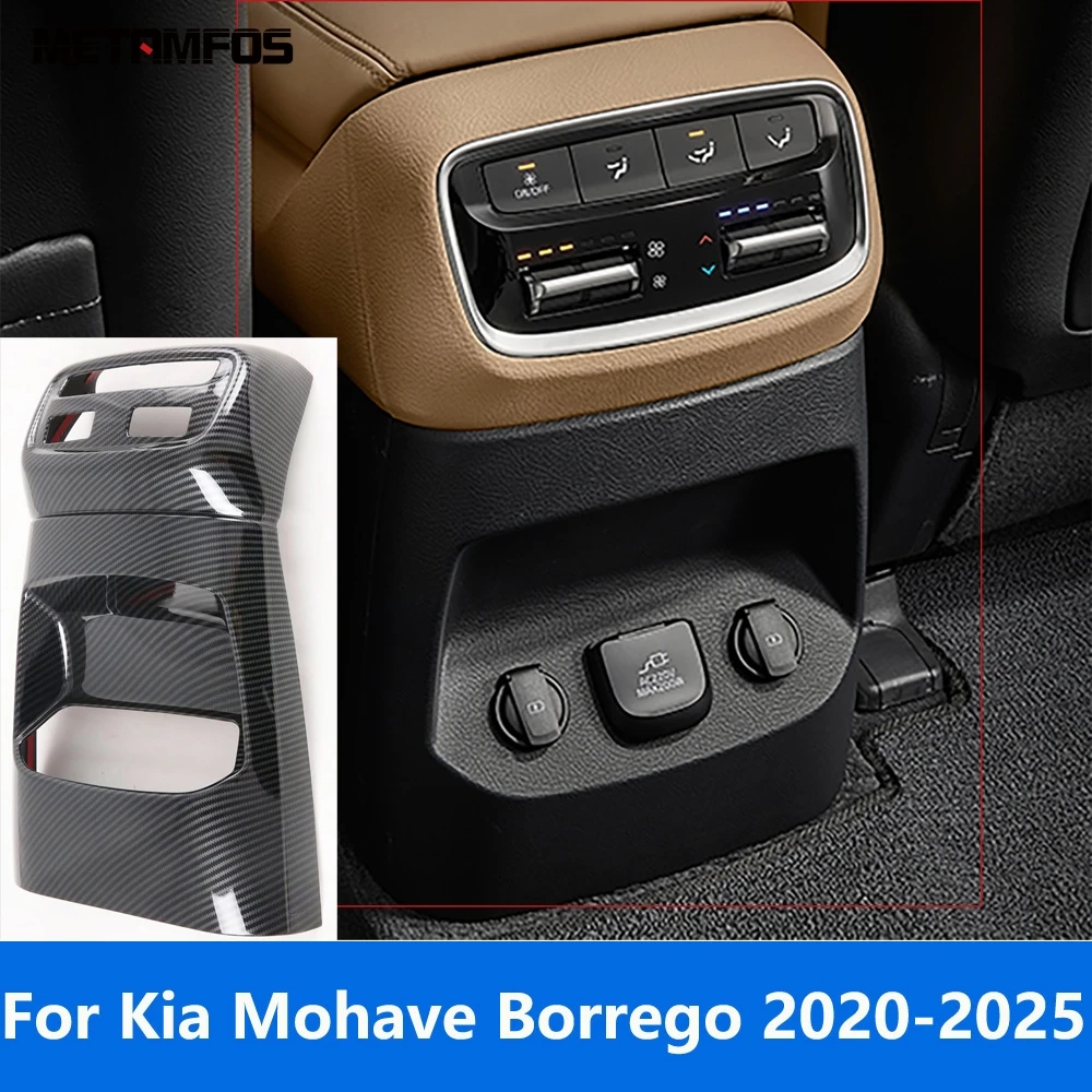 Armrest Box Rear Air Condition AC Vent Outlet Cover Trim For Kia Mohave Borrego 2020-2024 2025 Carbon Fiber Interior Accessories
Armrest Box Rear Air Condition AC Vent Outlet Cover Trim For Kia Mohave Borrego 2020-2024 2025 Carbon Fiber Interior Accessories