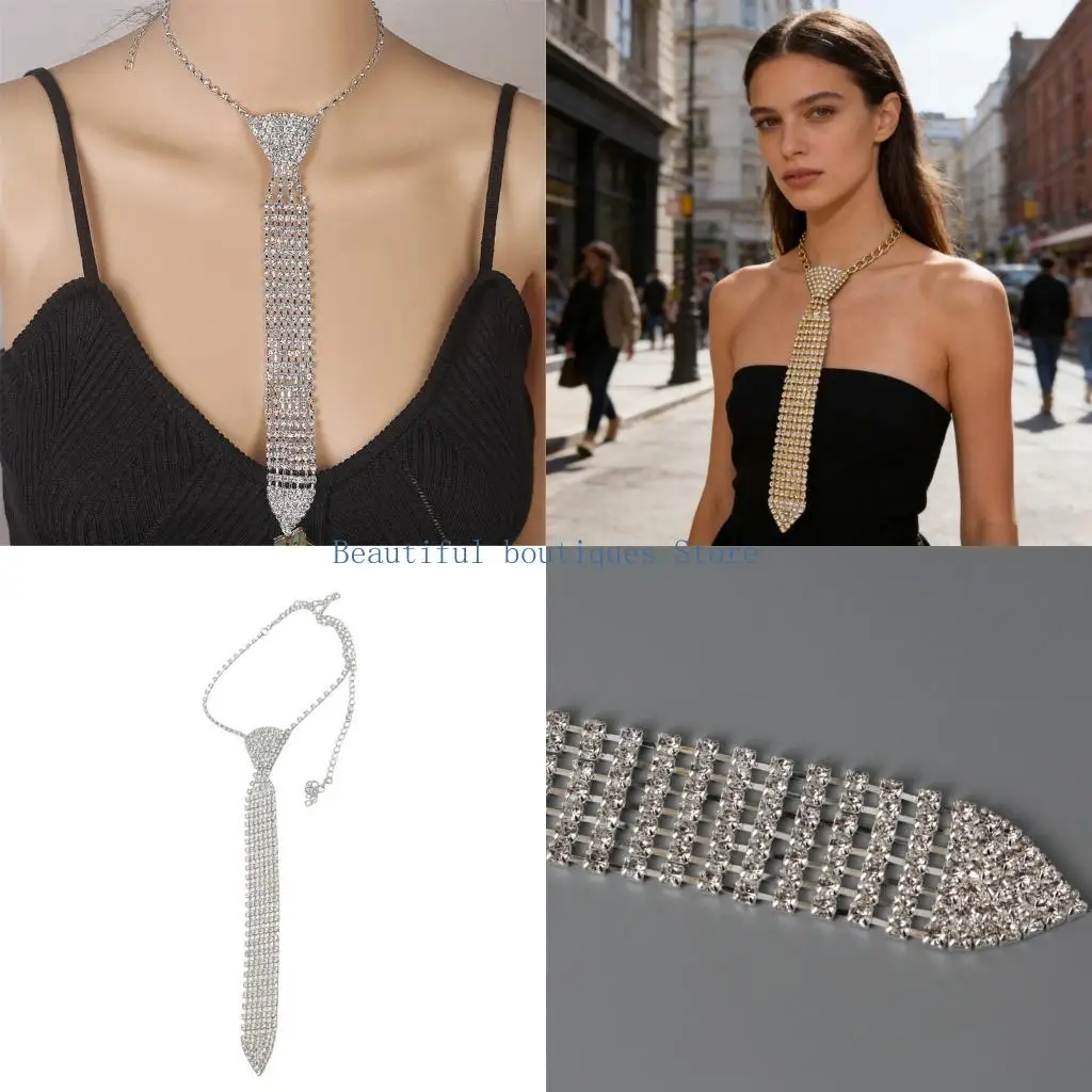 U4LF Shimmering Rhinestones Neck Tie Neckwear Decorative Necklace for Women Girl Formal Occasion Evening Party Dressingup
U4LF Shimmering Rhinestones Neck Tie Neckwear Decorative Necklace for Women Girl Formal Occasion Evening Party Dressingup