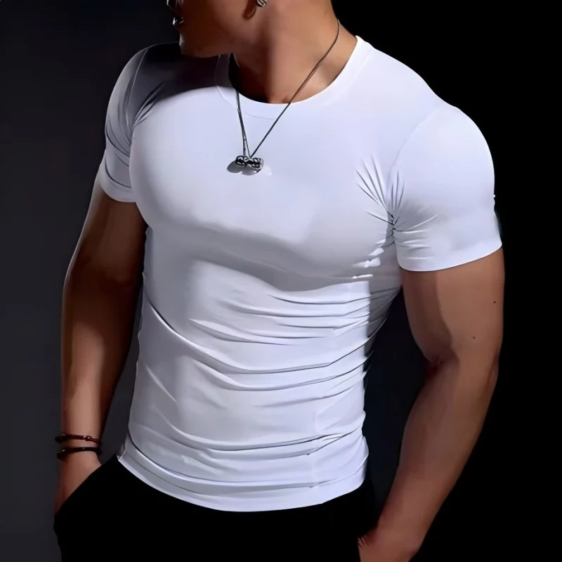 2026 Compression T Shirt Men Summer Sportswear Running T-shirt Elastic Quick Dry Sport Tops Tee Athletic Gym Workout Shirts Men
2026 Compression T Shirt Men Summer Sportswear Running T-shirt Elastic Quick Dry Sport Tops Tee Athletic Gym Workout Shirts Men