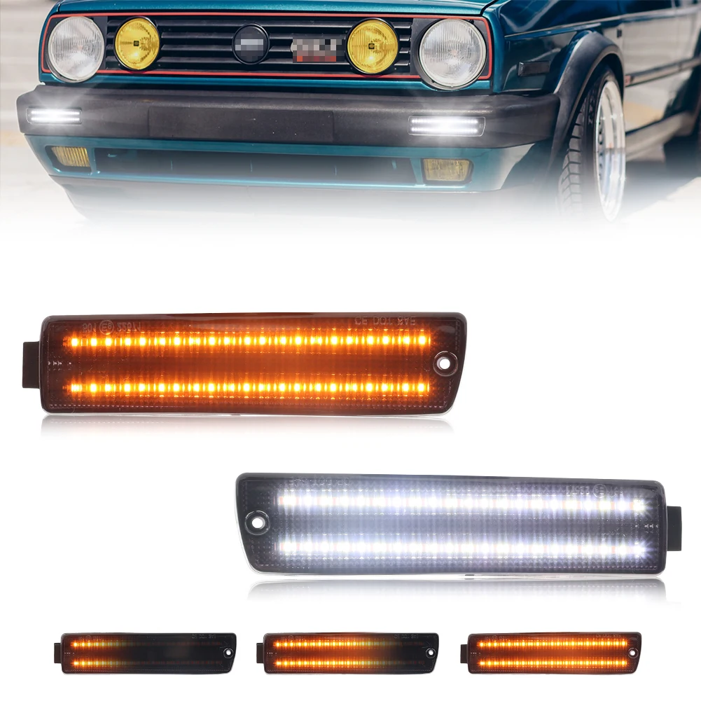 2 шт. передний бампер, парковочный фонарь, указатель поворота, дневные ходовые огни с динамическим светодиодом для VW Golf Mk2 II A2 GTi Jetta 1990-1992 годов
2 шт. передний бампер, парковочный фонарь, указатель поворота, дневные ходовые огни с динамическим светодиодом для VW Golf Mk2 II A2 GTi Jetta 1990-1992 годов